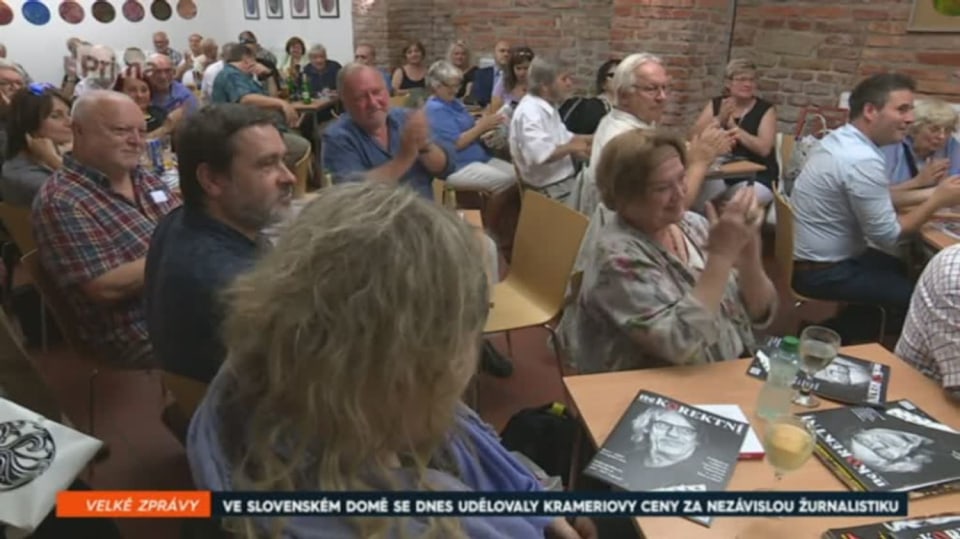 11. 6. 2019 VELKÉ ZPRÁVY: VE SLOVENSKÉM DOMĚ SE DNES UDĚLOVALY KRAMERIOVY CENY ZA NEZÁVISLOU ŽURNALISTIKU